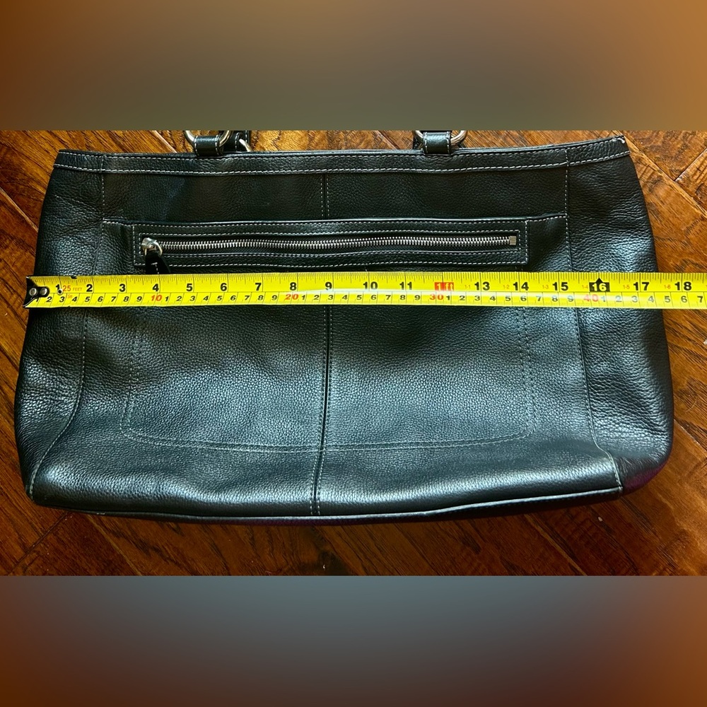 Coach Black Leather Business Tote - Picture 8 of 10